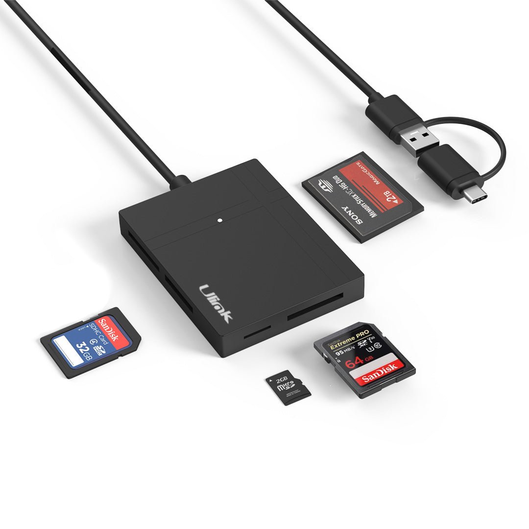 Lector Tarjetas Memoria USB 3.0 USB-C 5en1 UL-RD500 PC Mac