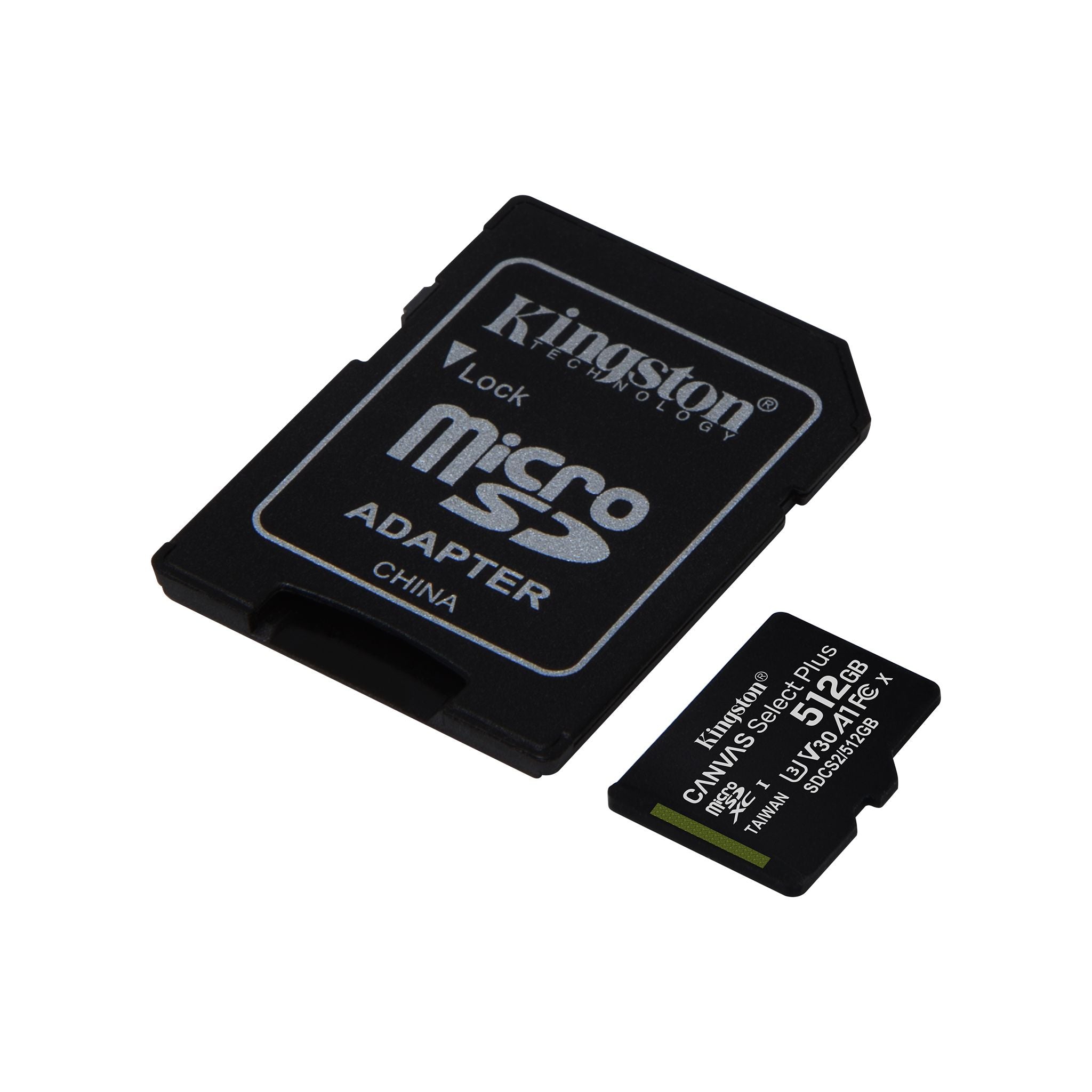 Memoria MicroSD 512GB Kingston Canvas Select Plus 100MB/s
