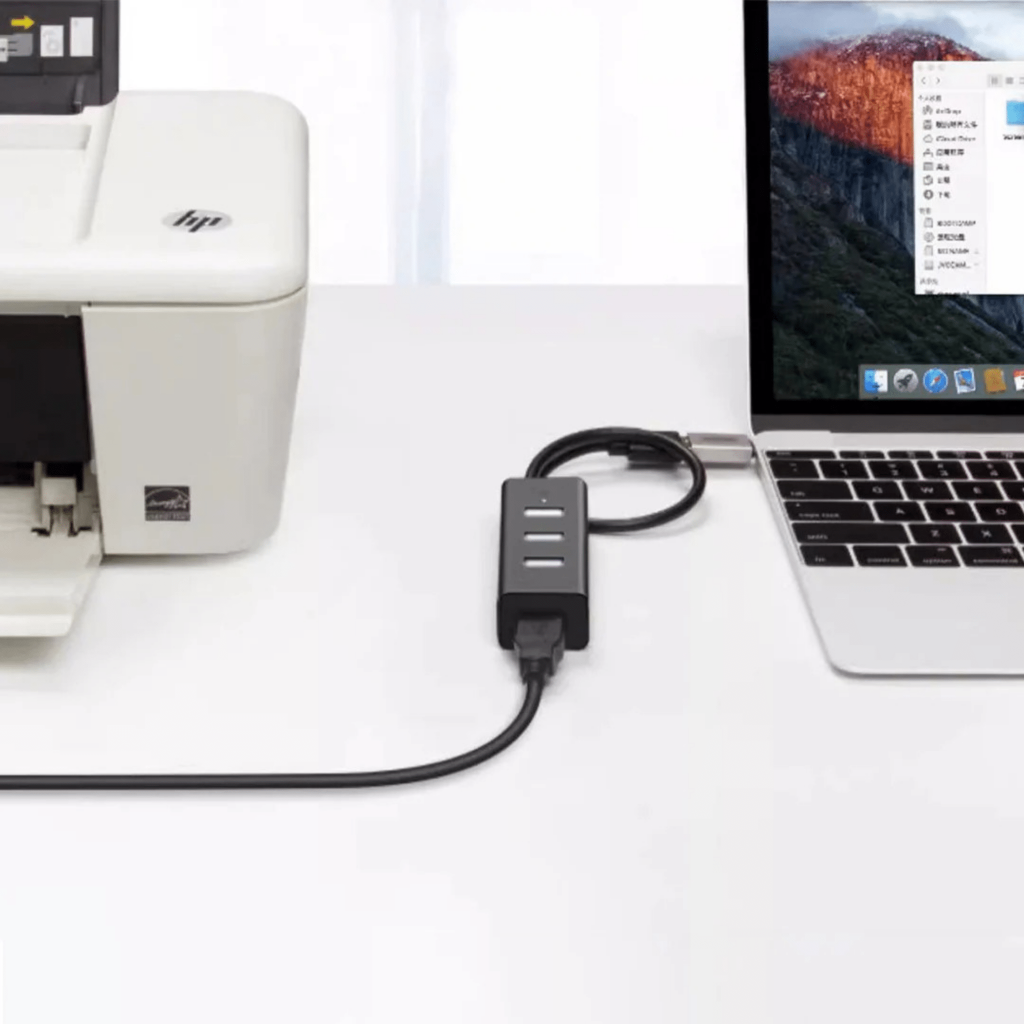 Mini Hub USB 2.0 Ulink UL - HUB408 4 Puertos Portátil