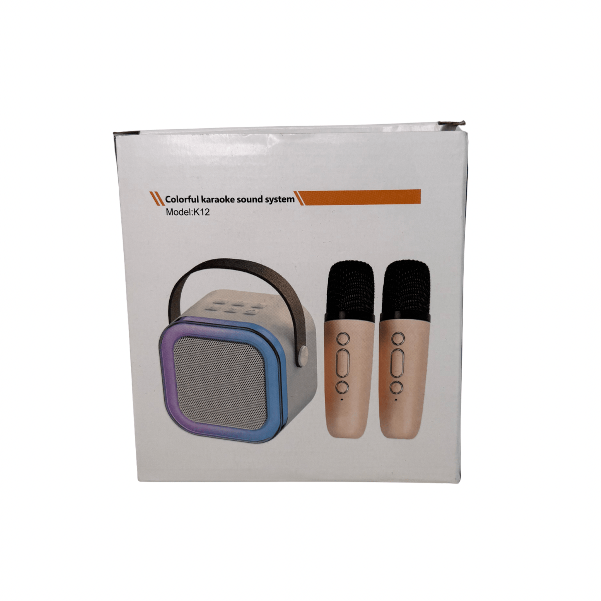 Mini Parlante Karaoke Bluetooth con 2 Micrófonos Inalámbricos