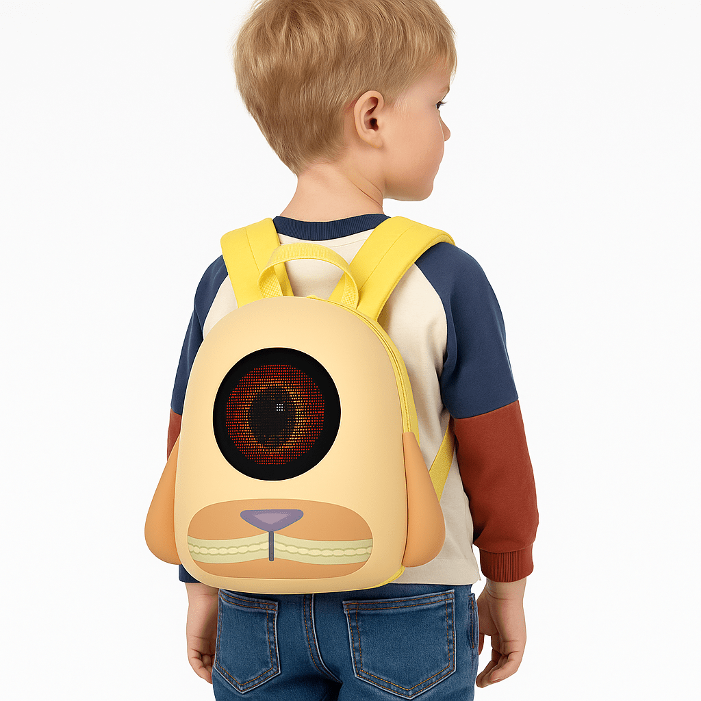 Mochila Infantil LED Interactiva 24×18×22 cm Diseño Perrito