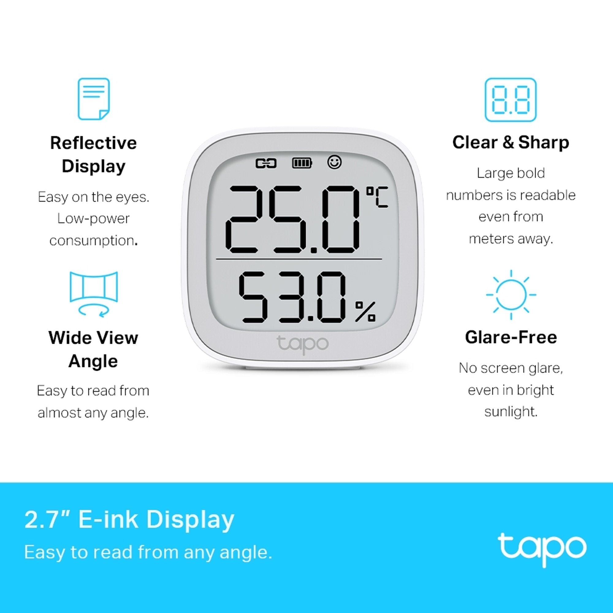 Monitor inteligente de temperatura y humedad Tapo T315