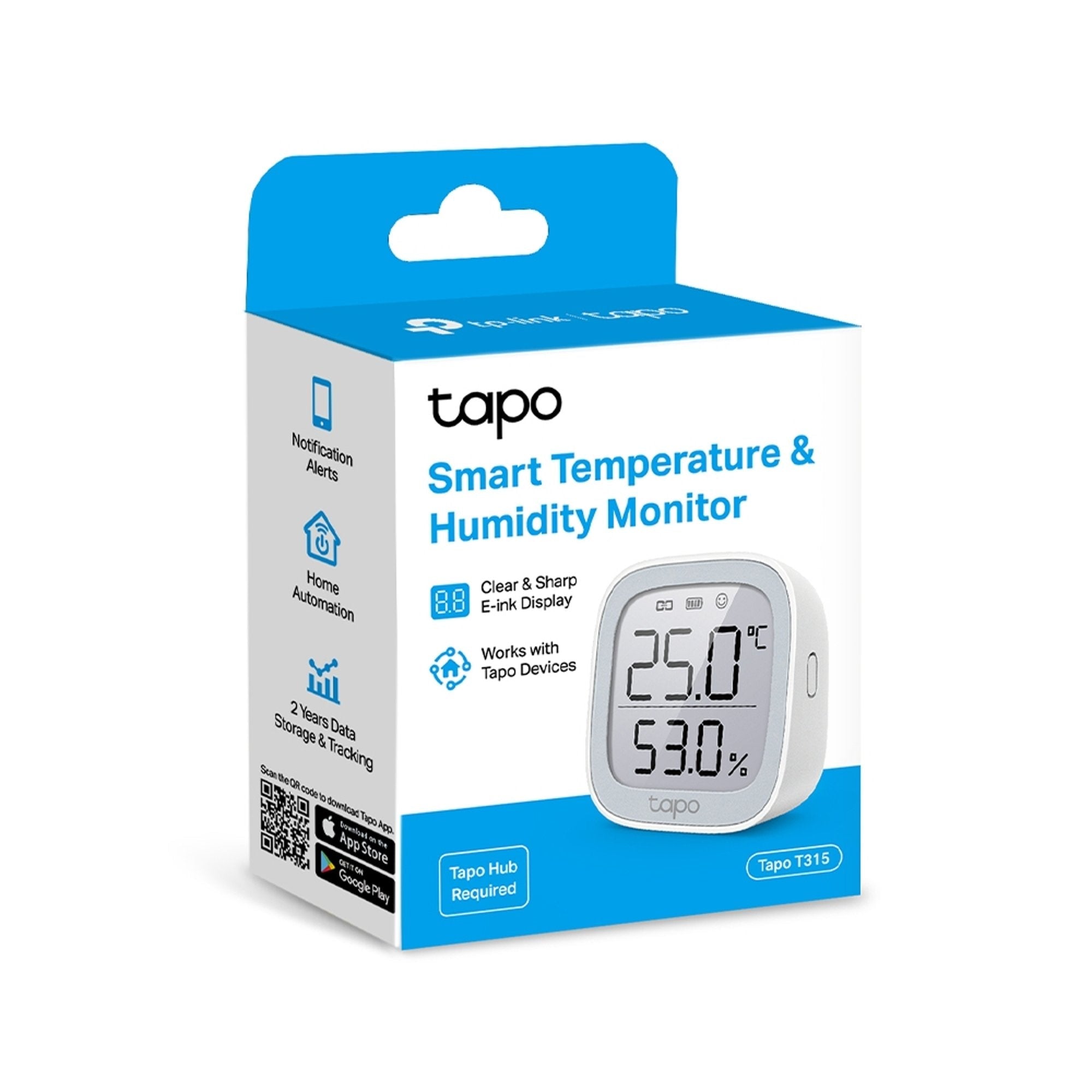 Monitor inteligente de temperatura y humedad Tapo T315