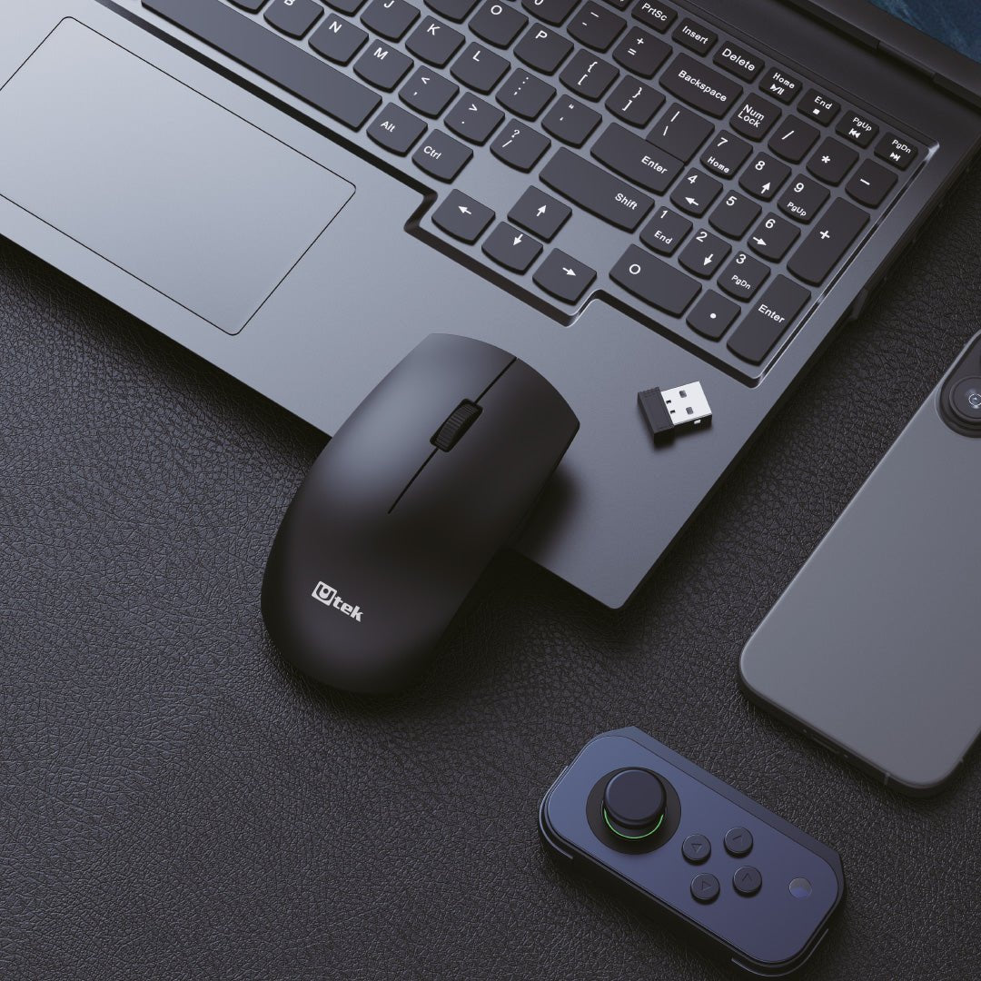Mouse Inalámbrico Silencioso 2.4 GHz UT - MOW130 Negro