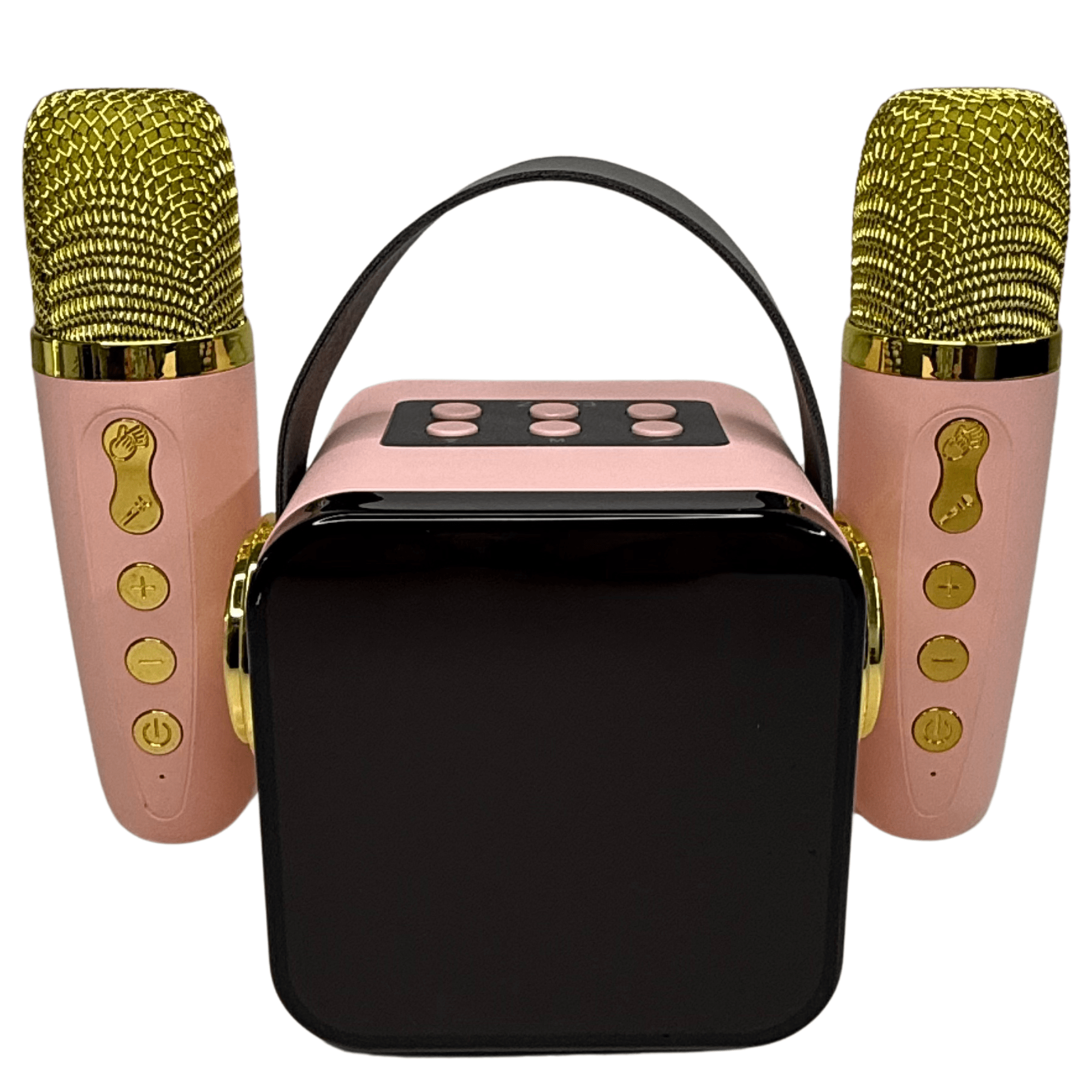 Parlante Karaoke Inalámbrico con 2 Micrófonos Pantalla LED