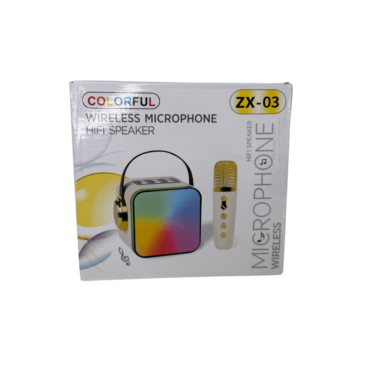 Parlante Karaoke Inalámbrico con 2 Micrófonos Pantalla LED