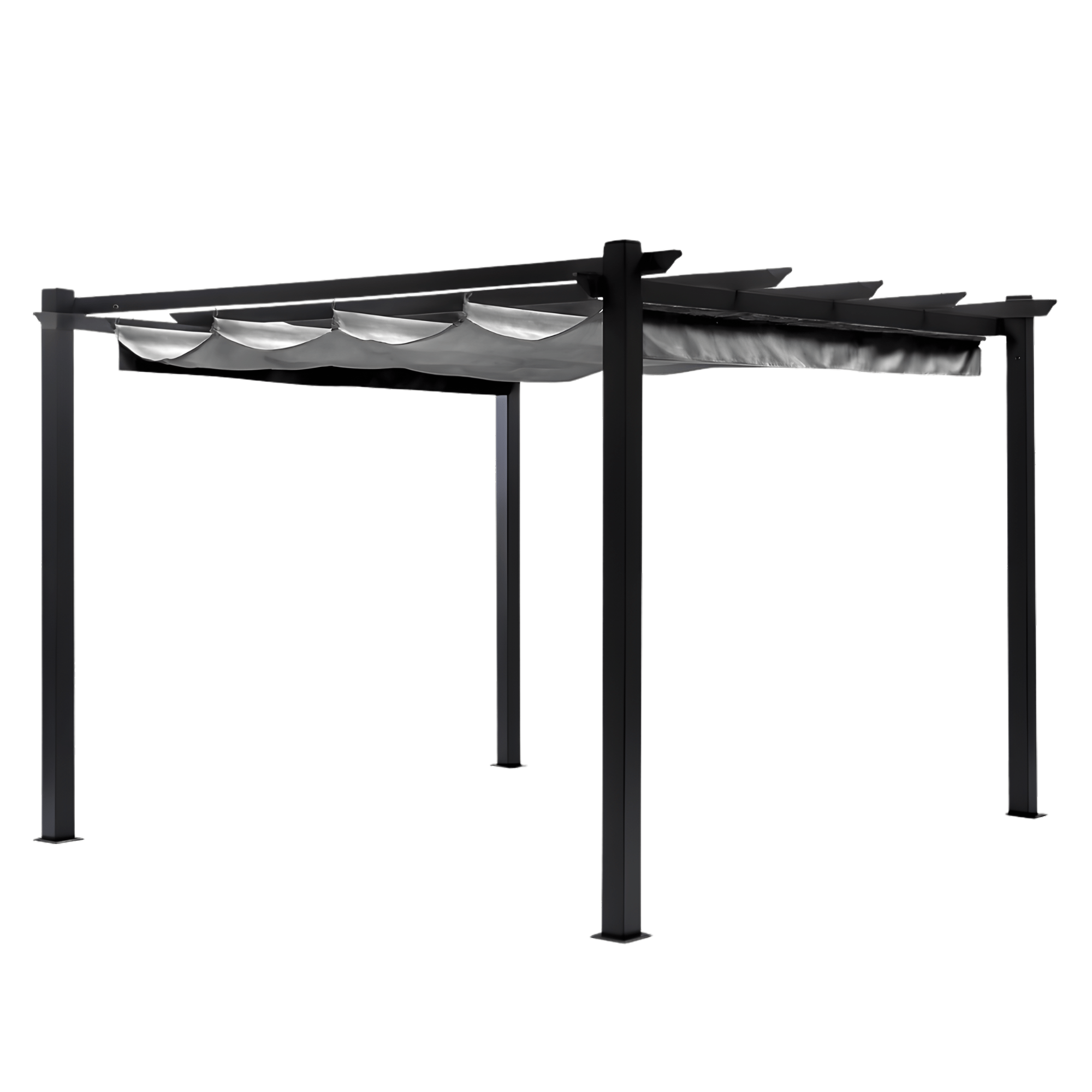 Pérgola de Aluminio 3x4m con Techo Retráctil