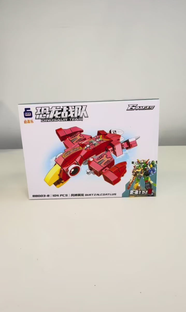 Bloques de Construcción Dinosaurio Transformer 8 en 1