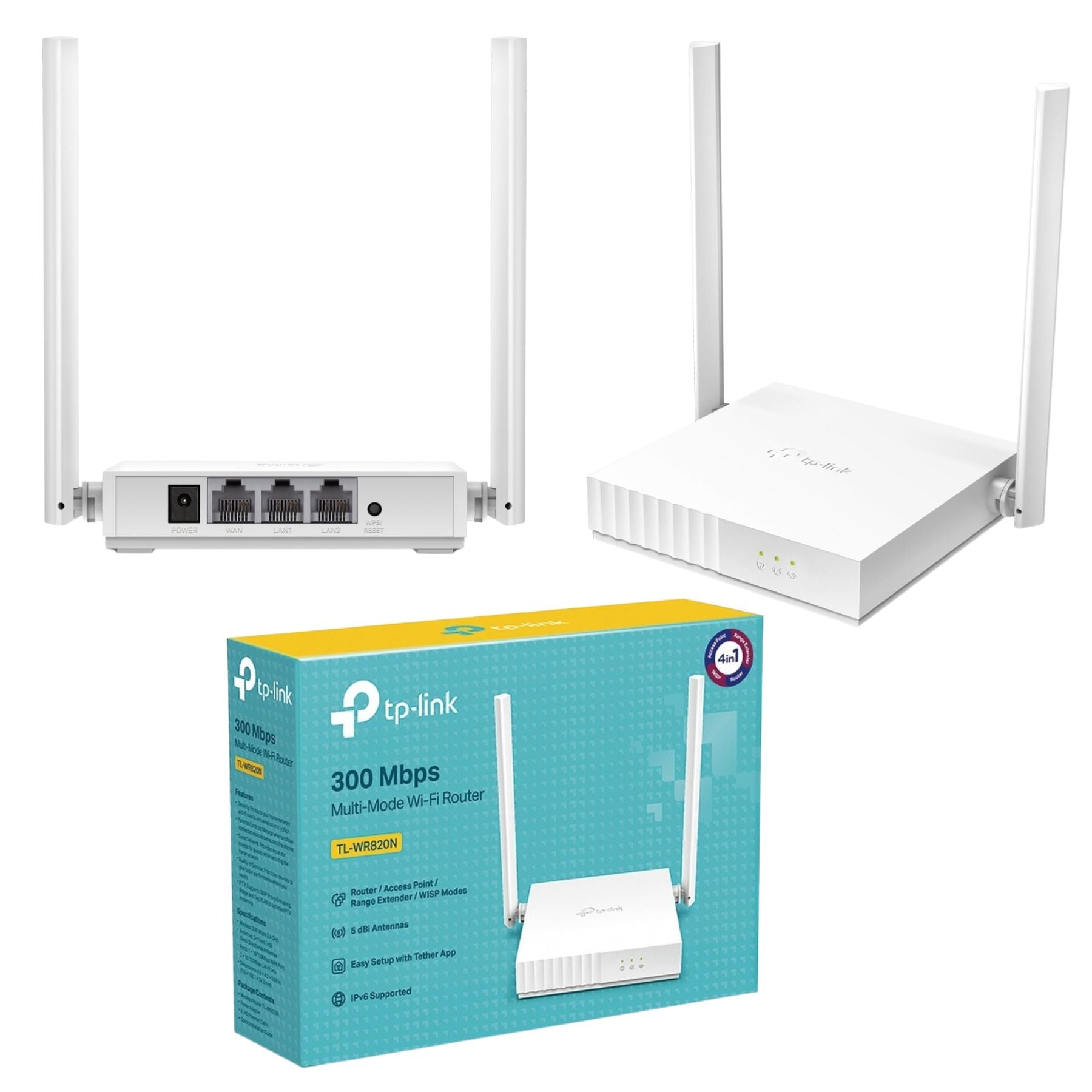 Router repetidor 2.4GHz TP-Link TL-WR820N 300 Mbps