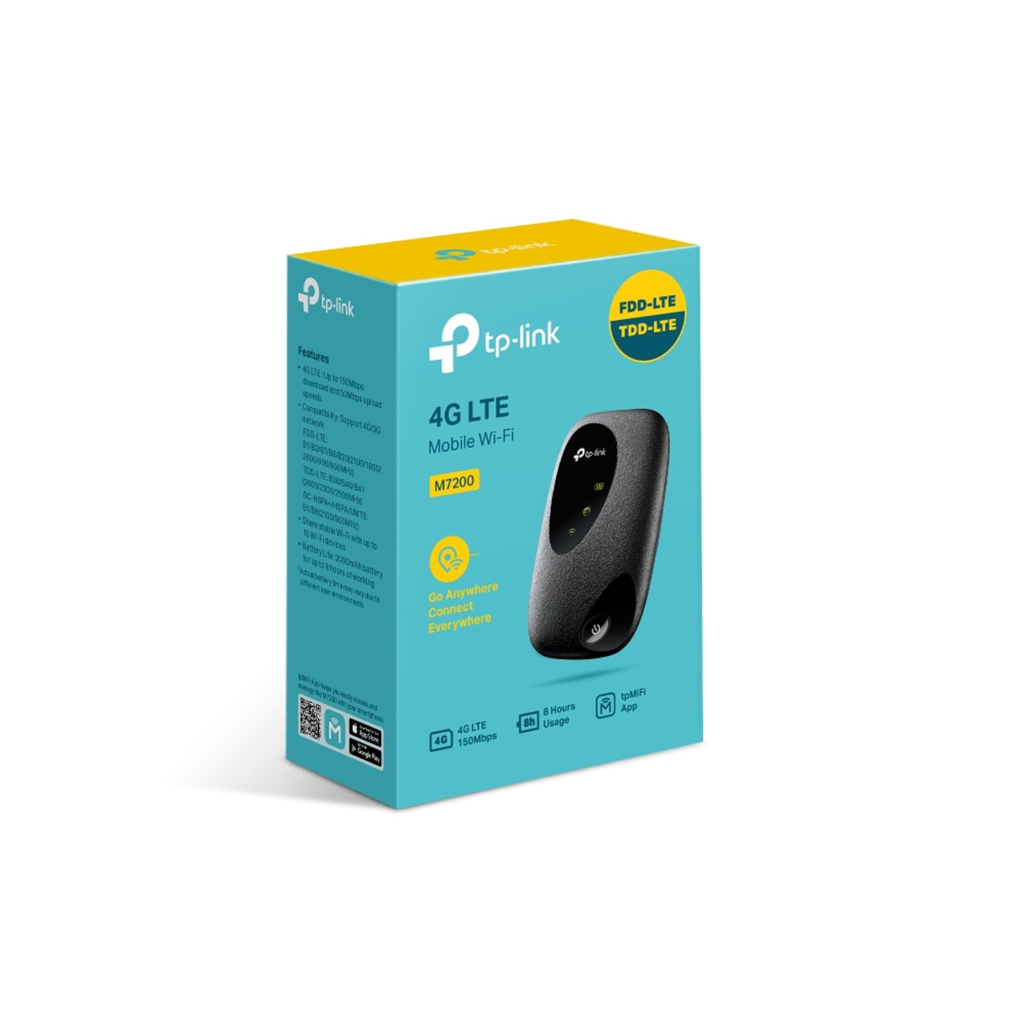 Router WiFi 4G LTE Portátil TP - Link M7200 Soporta Chip