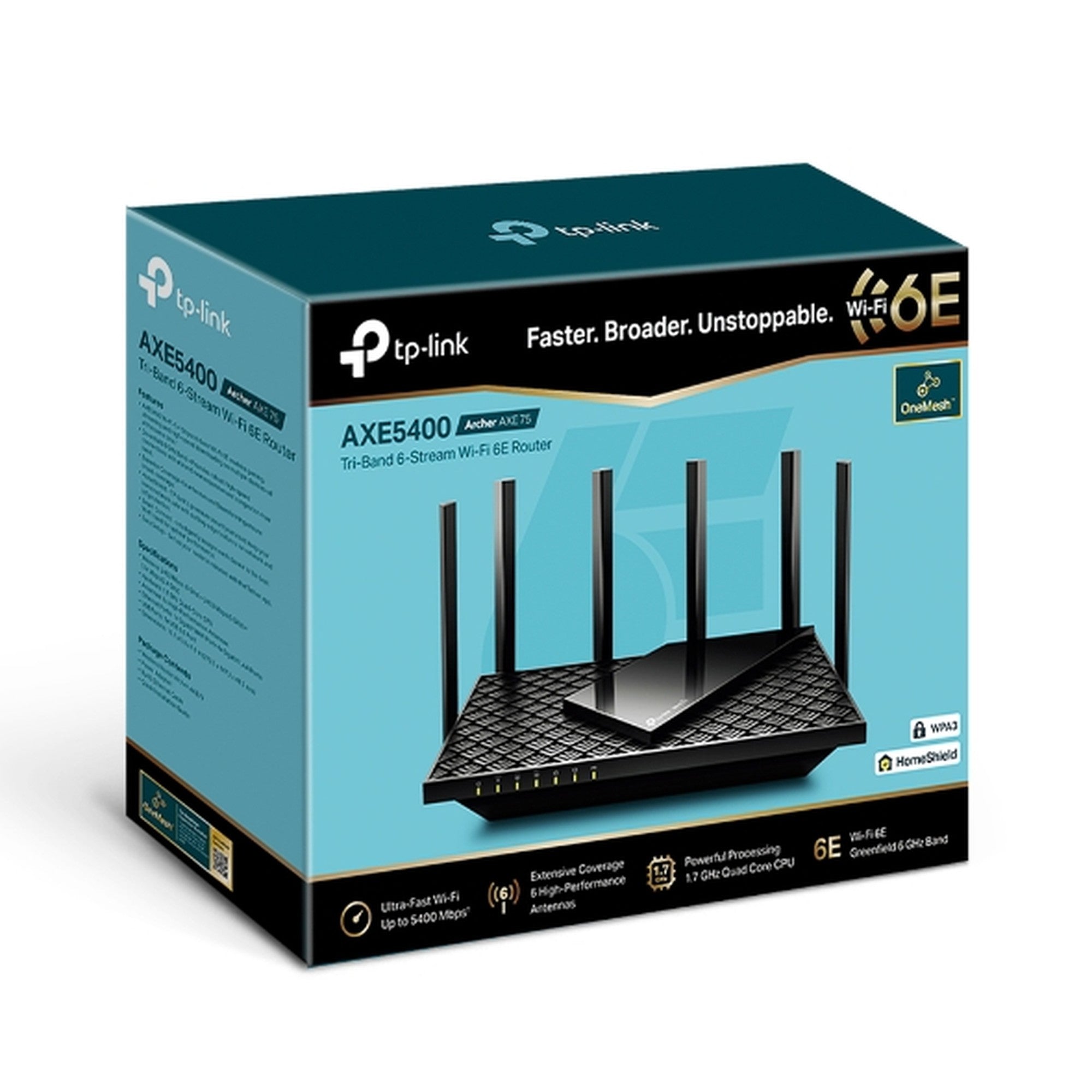 Router WiFi 6E Tri - Band AXE75 AXE5400 TP - Link