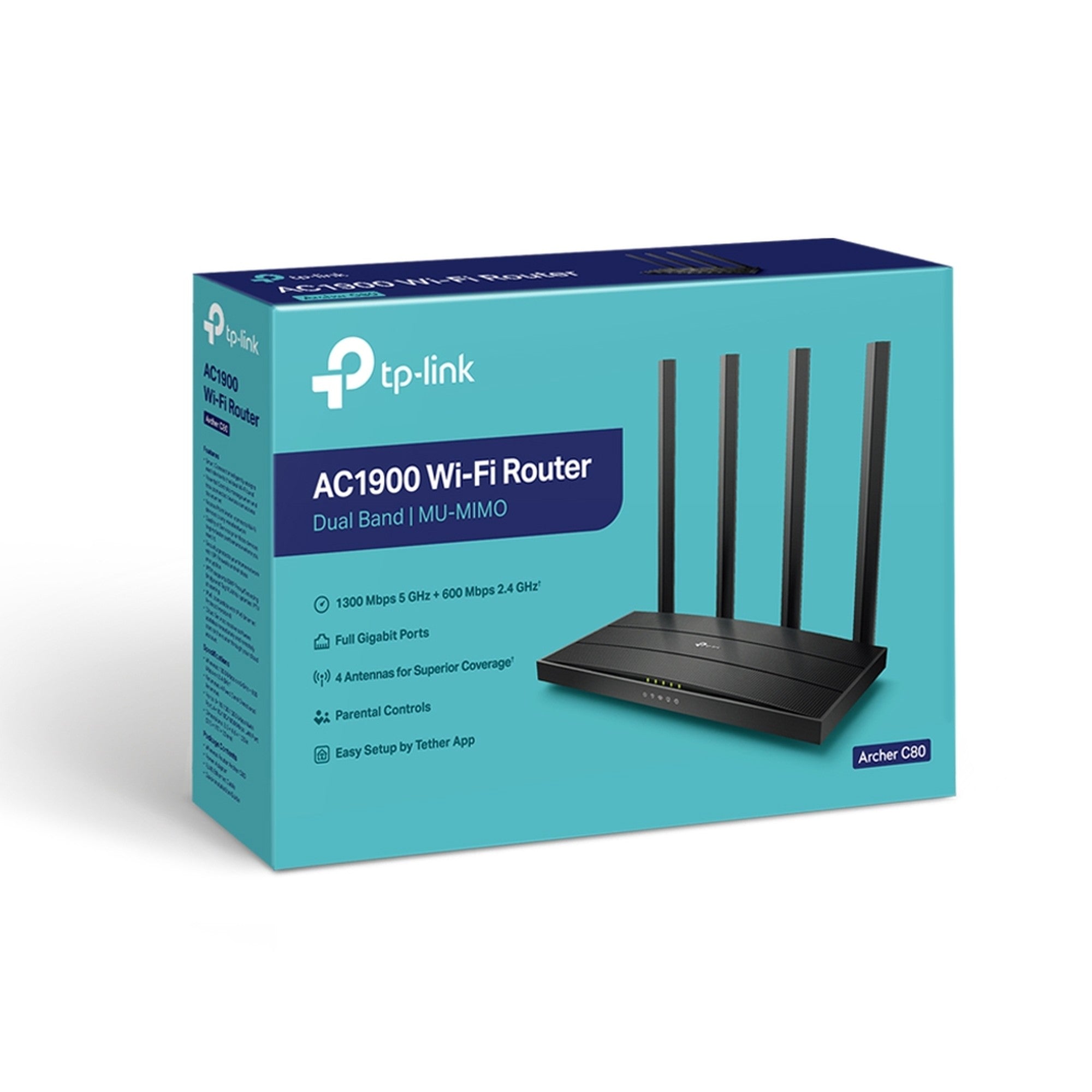 Router WiFi Dual Band Gigabit TP - Link Archer C80