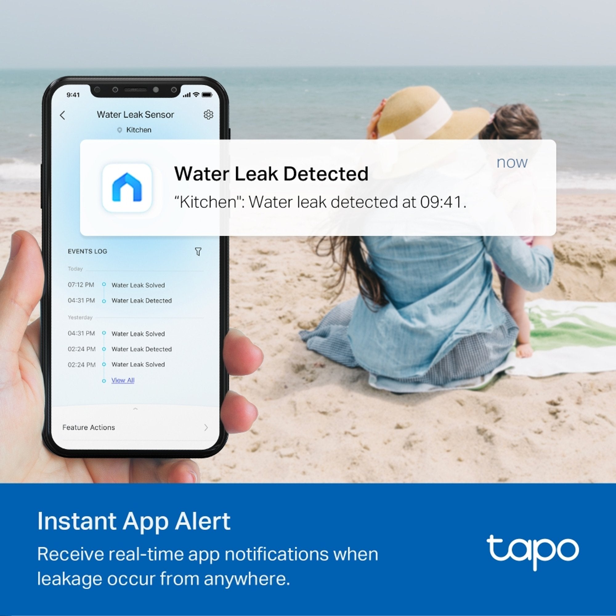 Sensor de Fugas de Agua Inteligente Tapo T300 TP - Link