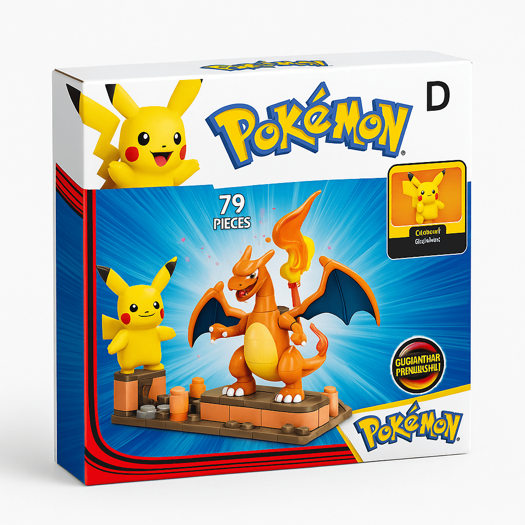 Set de Bloques Pokémon Charizard Gigamax 79 Piezas