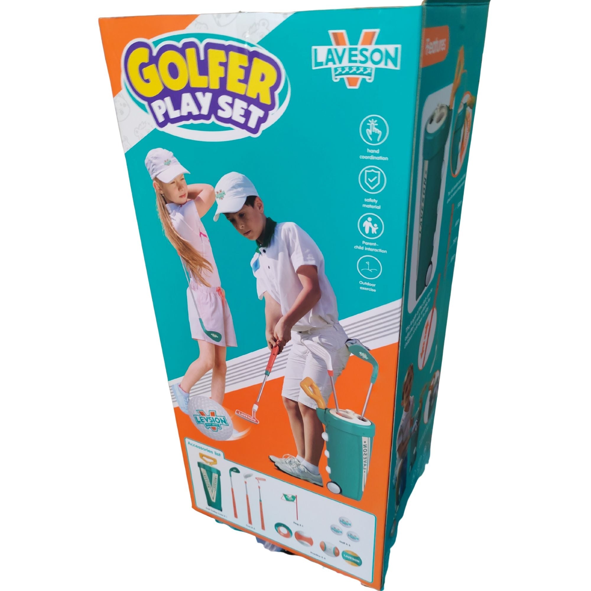 Set de Golf para Niños con Carrito y Palos Ajustables