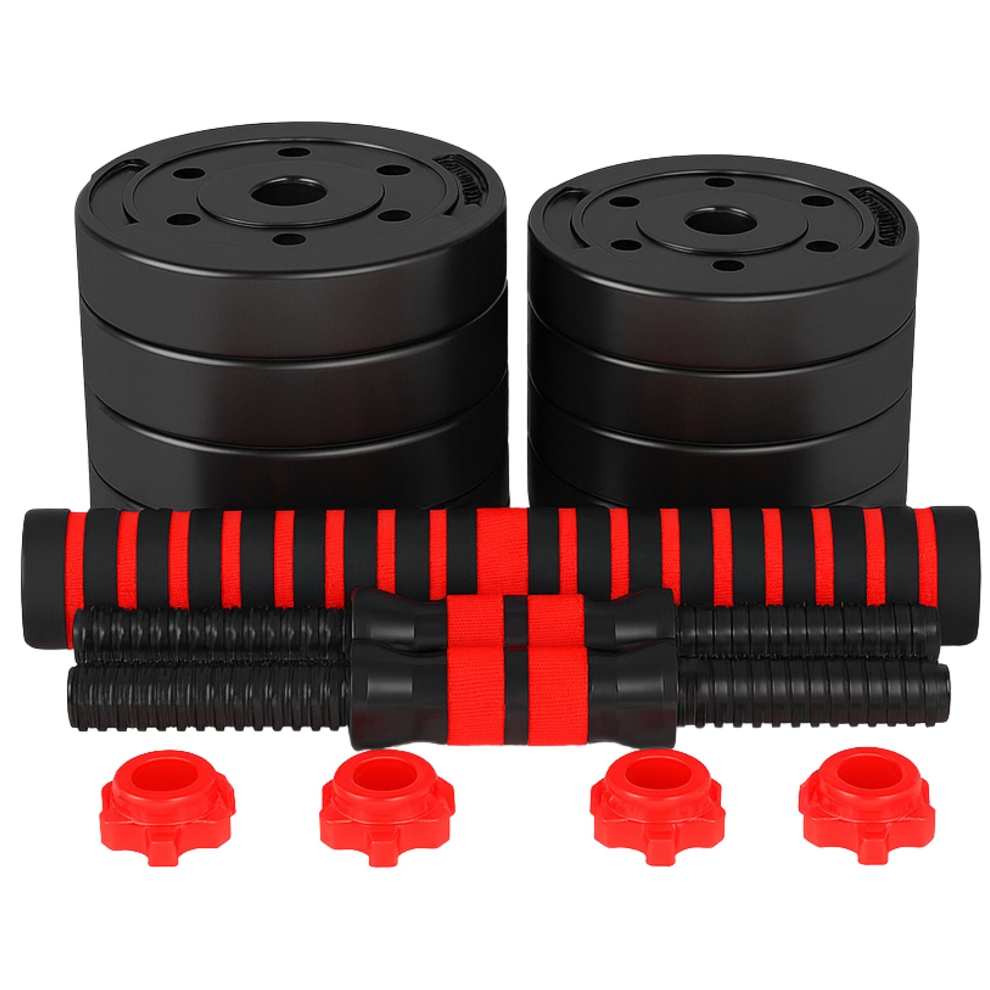 Set de Pesas 15 Kg 3 en 1 Mancuernas Convertibles a Barra