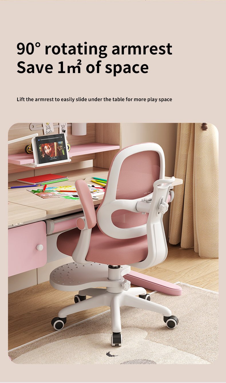 Silla de Escritorio para Niños Ergonómica Ajustable Reposapiés