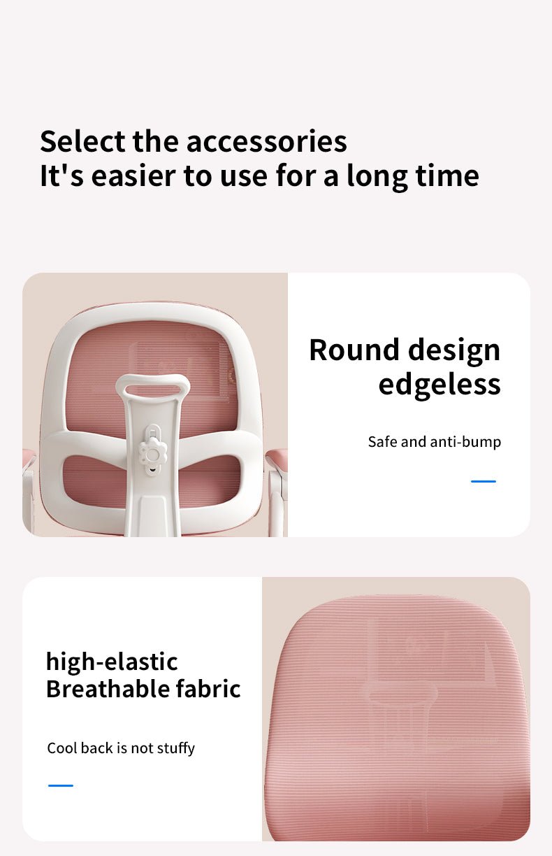 Silla de Escritorio para Niños Ergonómica Ajustable Reposapiés