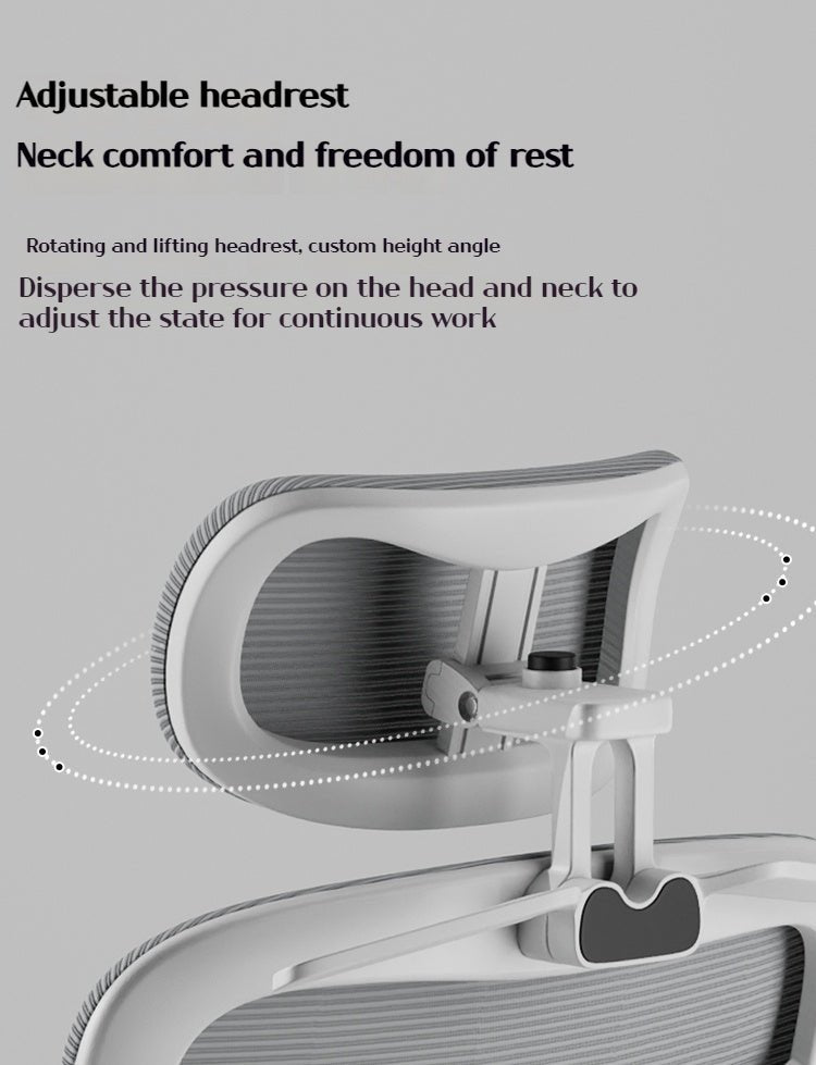 Silla Ergonómica de Oficina con Soporte Lumbar y Reclinación