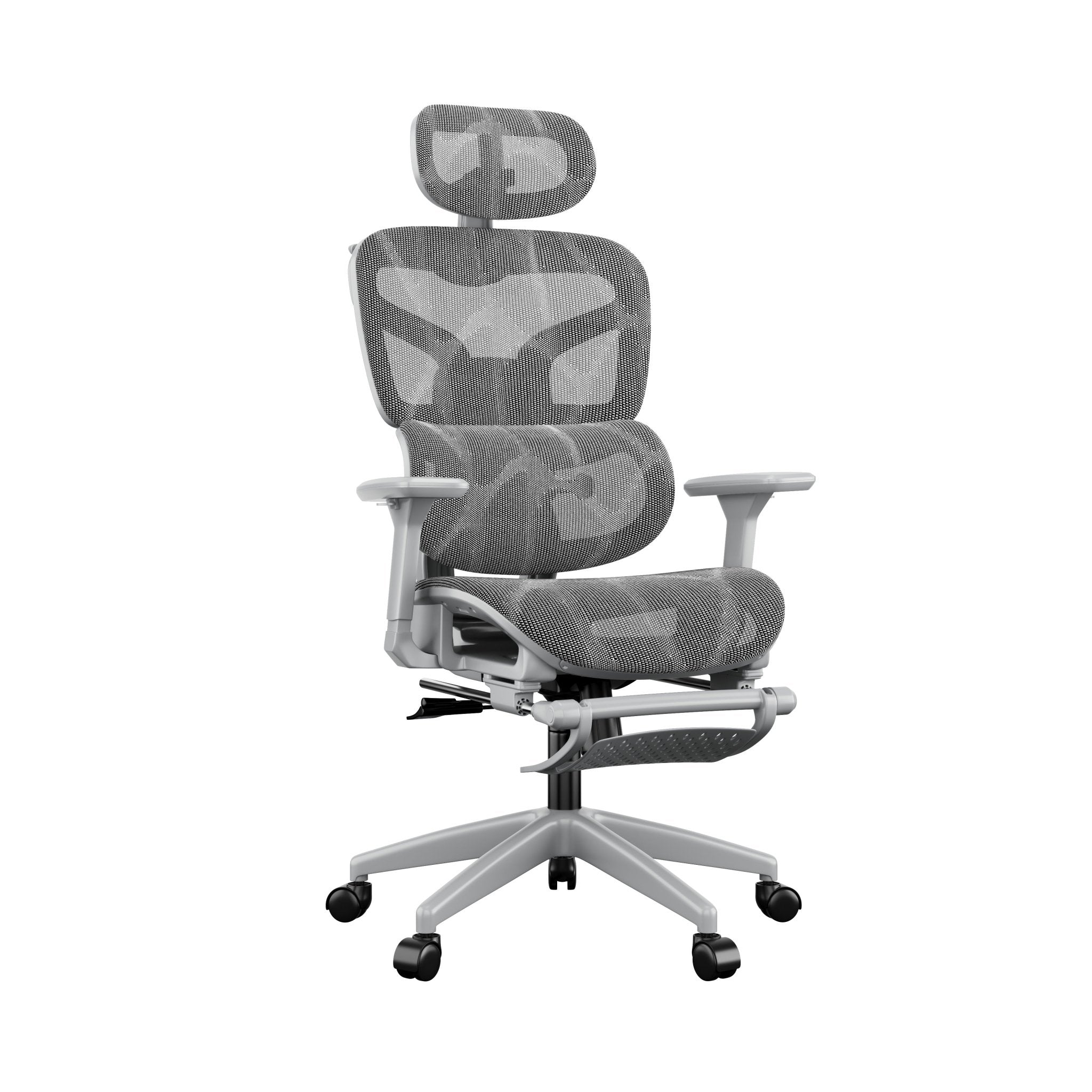 Silla Ergonómica Reclinable con Reposapiés y Soporte Lumbar