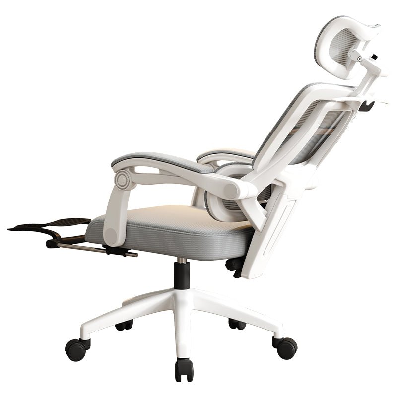 Silla Ergonómica Reclinable Soporte Lumbar y Reposapiés Negra