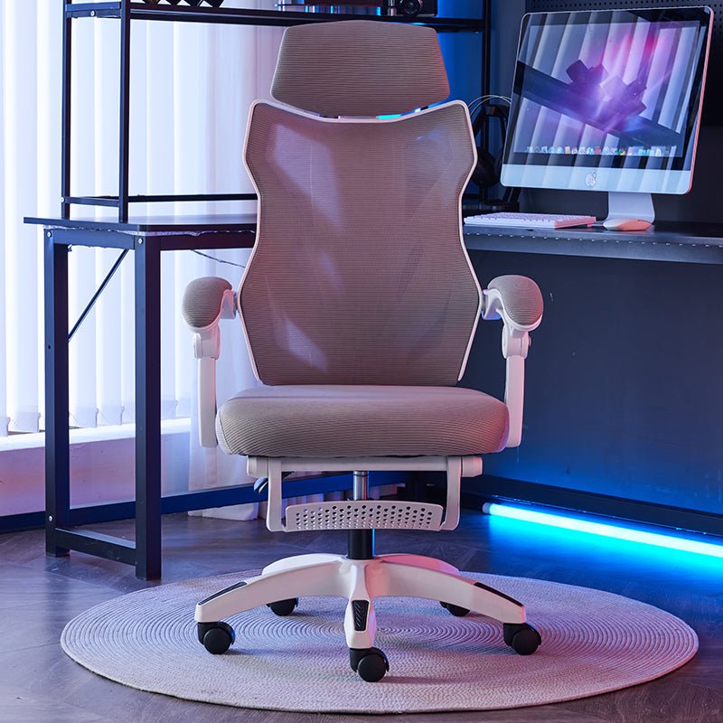 Silla Gamer Ergonómica Reclinable Reposapiés Soporte Lumbar
