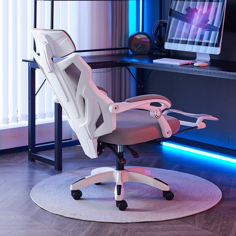 Silla Gamer Ergonómica Reclinable Reposapiés Soporte Lumbar