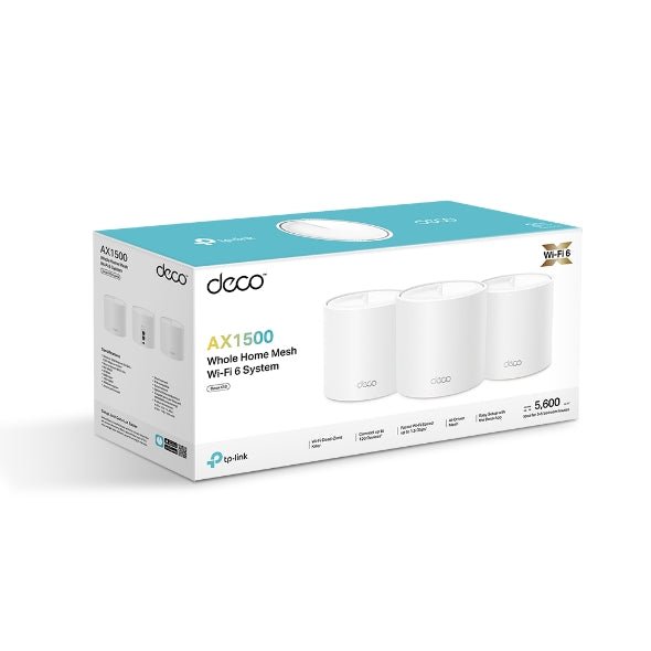 Sistema Mesh Wi - Fi 6 TP - Link Deco X10 AX1500 Pack 3