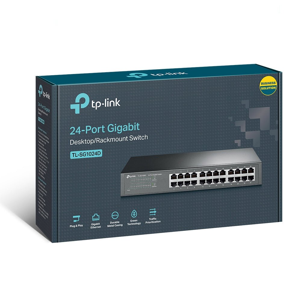 Switch 24 Puertos Gigabit TP - Link TL - SG1024D Rackeable