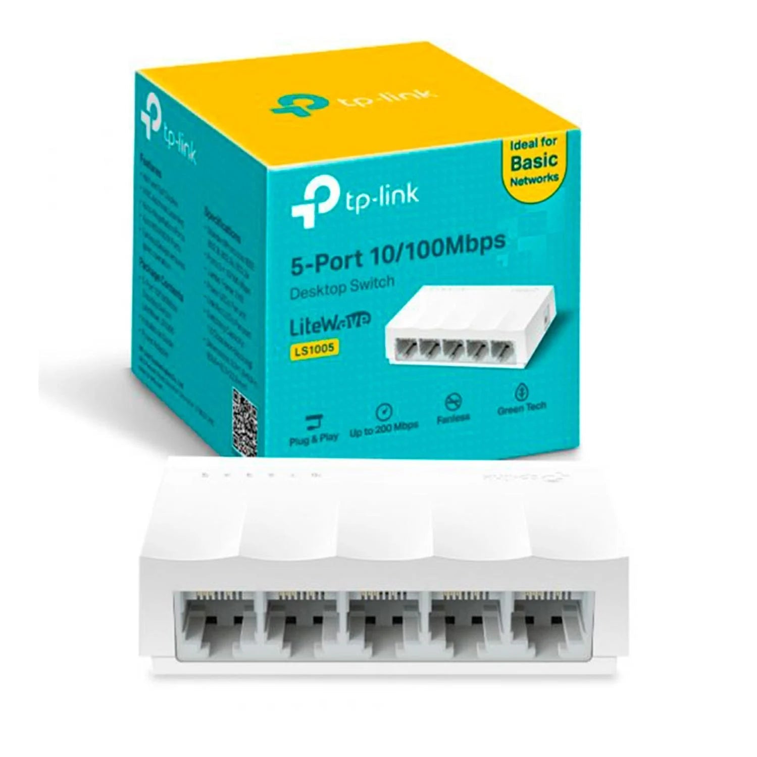 Switch 5 Puertos 10/100Mbps TP - Link LS1005 LiteWave
