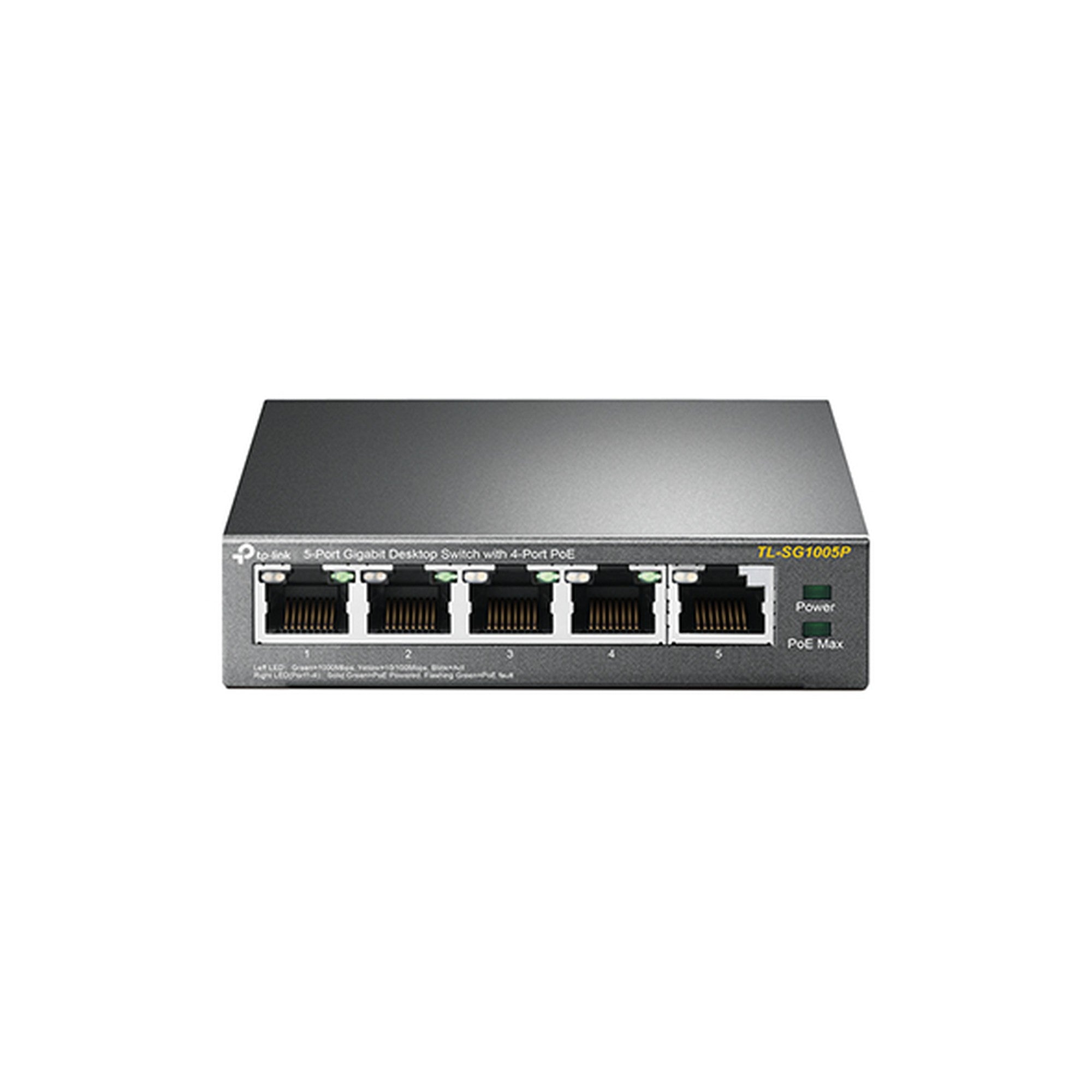 Switch 5 Puertos 4 PoE+ Gigabit Tp - Link TL - SG1005P