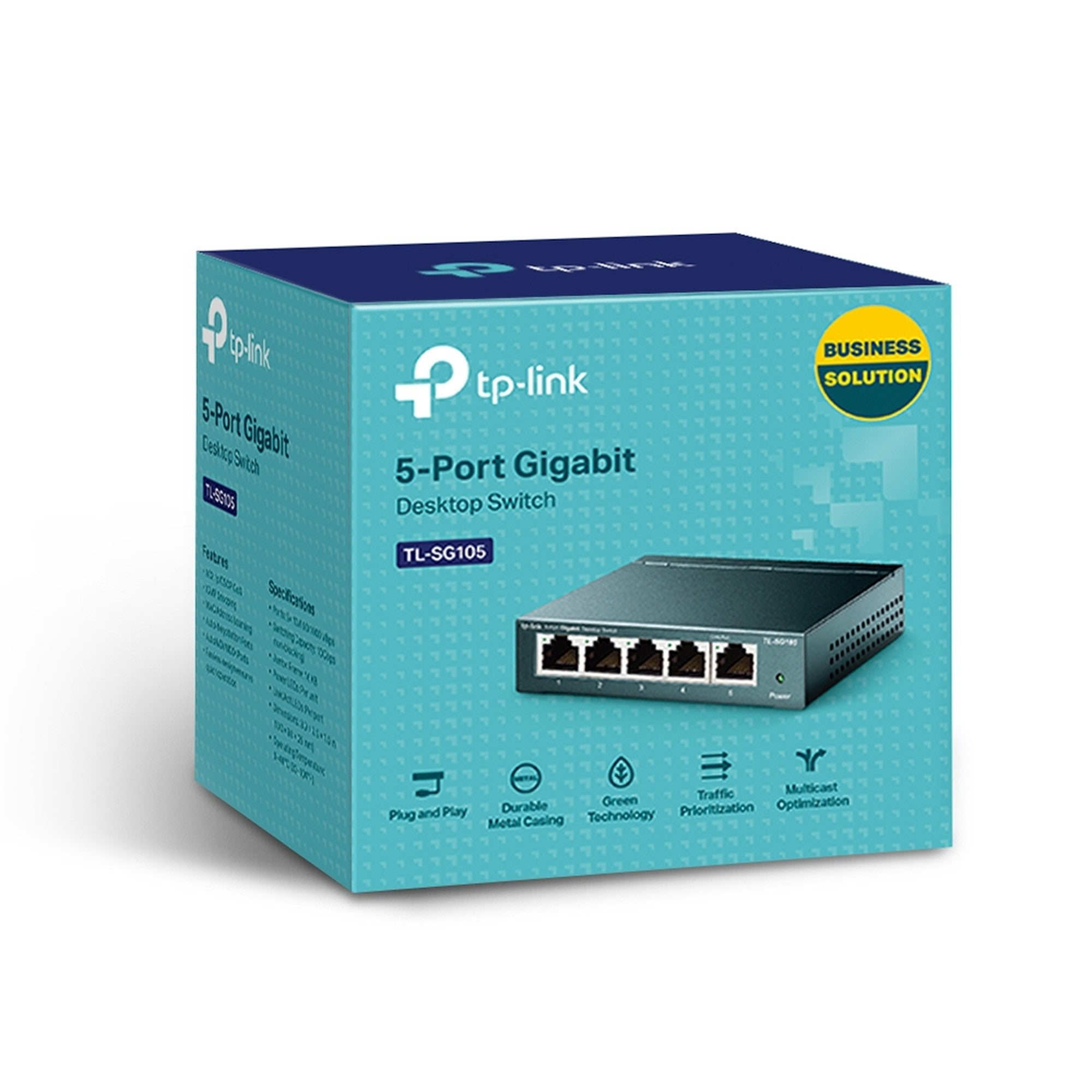 Switch 5 Puertos Gigabit Metálico TL‑SG105