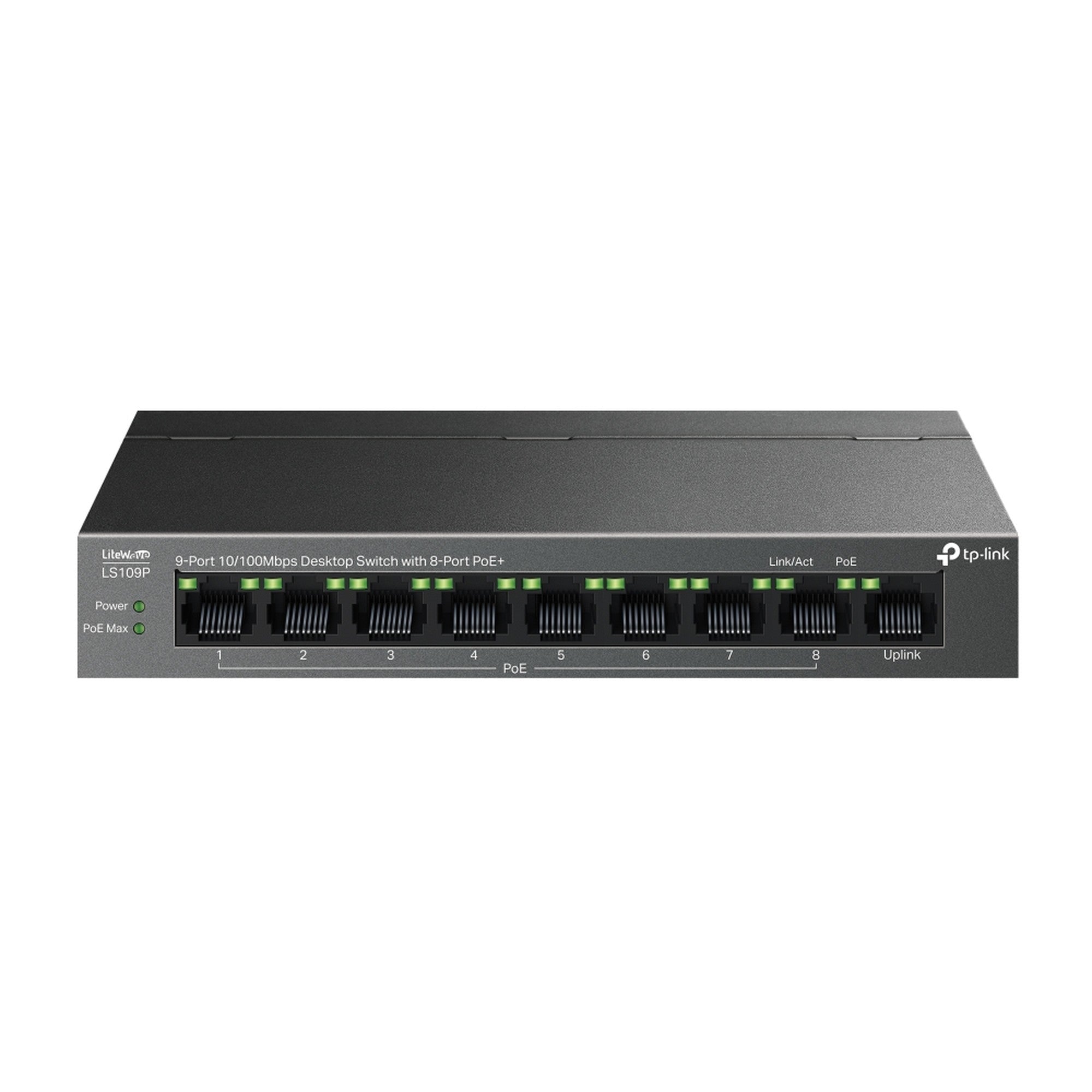 Switch 9 Puertos 10/100Mbps 8 Puertos PoE LS109P