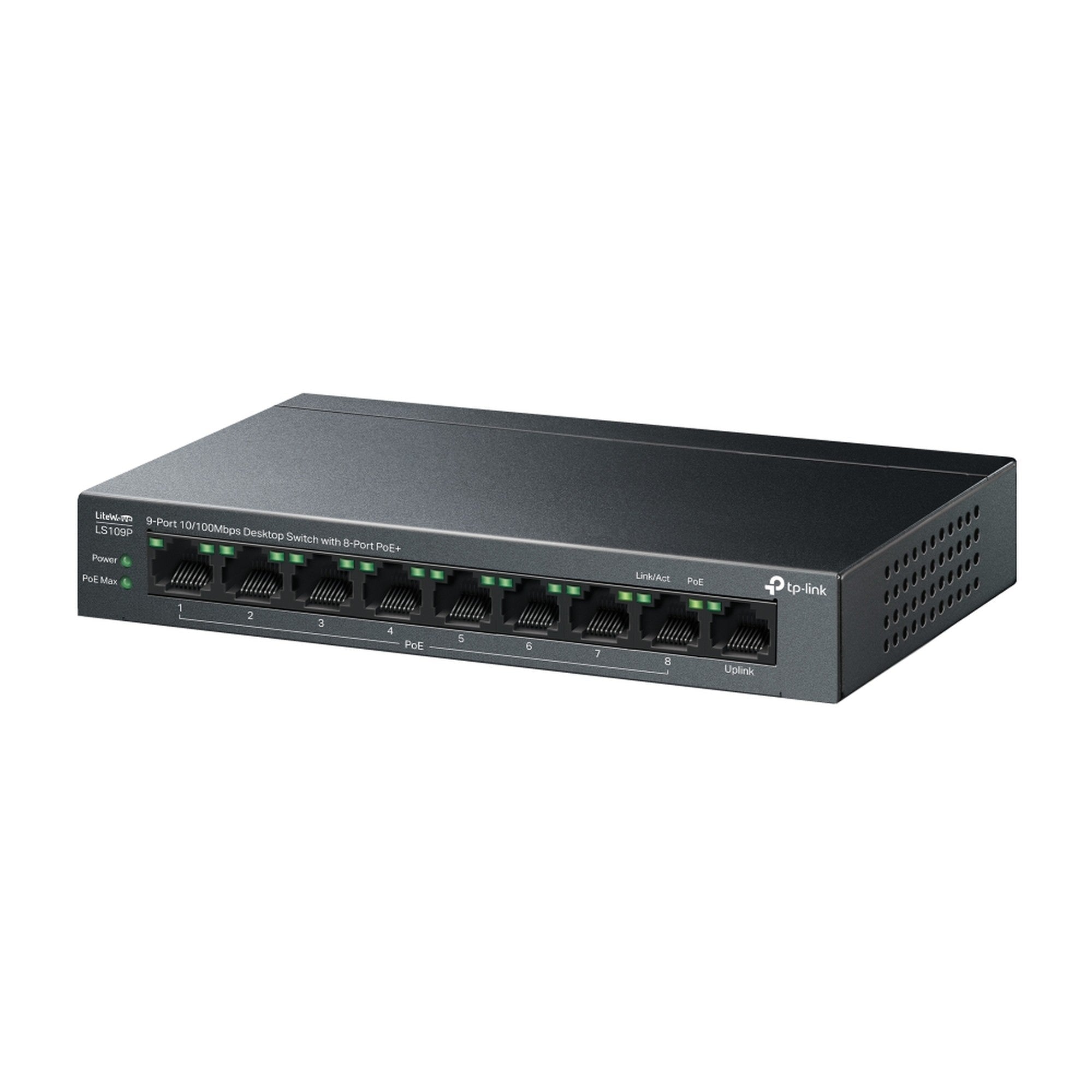 Switch 9 Puertos 10/100Mbps 8 Puertos PoE LS109P