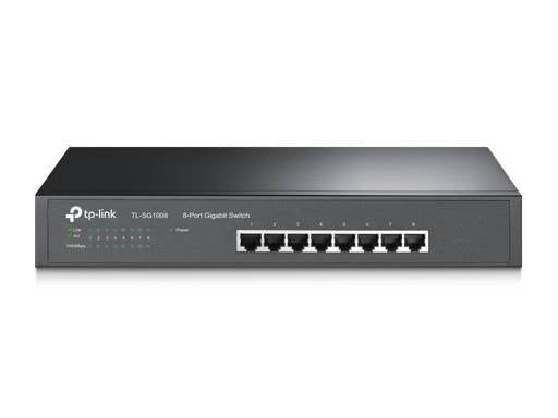 Switch Gigabit 8 Puertos TP-Link TL-SG1008 Metálico Rack