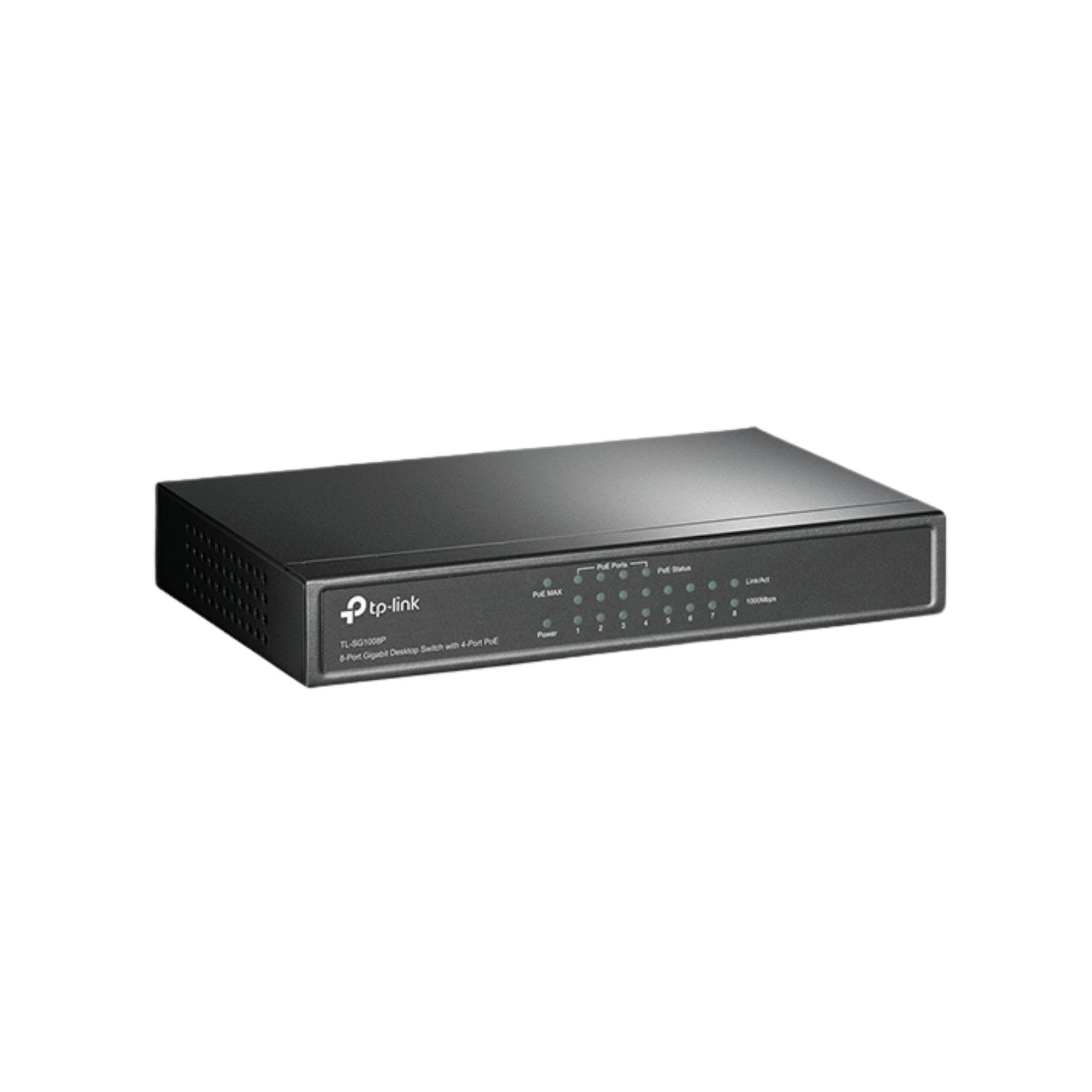 Switch PoE Gigabit 8 Puertos TL - SG1008P Carcasa MetálicaTP - LINKItems Digital Spa – Tecnología, Hogar y Fitness en un solo lugar