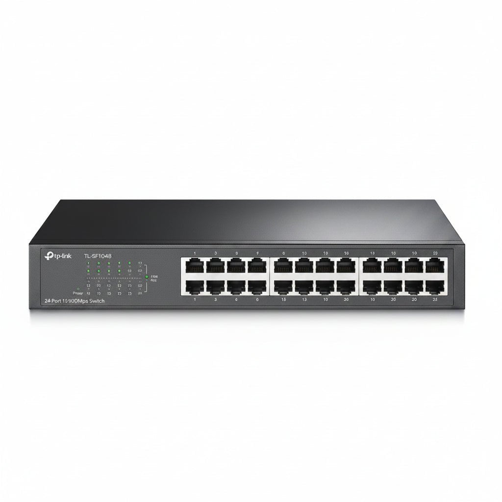 Switch TP-Link 24 Puertos 10/100 TL-SF1024D Rackable PC