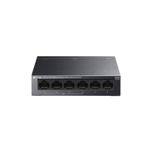 Switch TP - Link LS106P 6 puertos con 4 PoE+ hasta 65 W