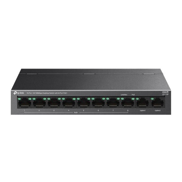 Switch 10 Puertos 8 PoE+ 96W Gigabit TP - Link LS110P