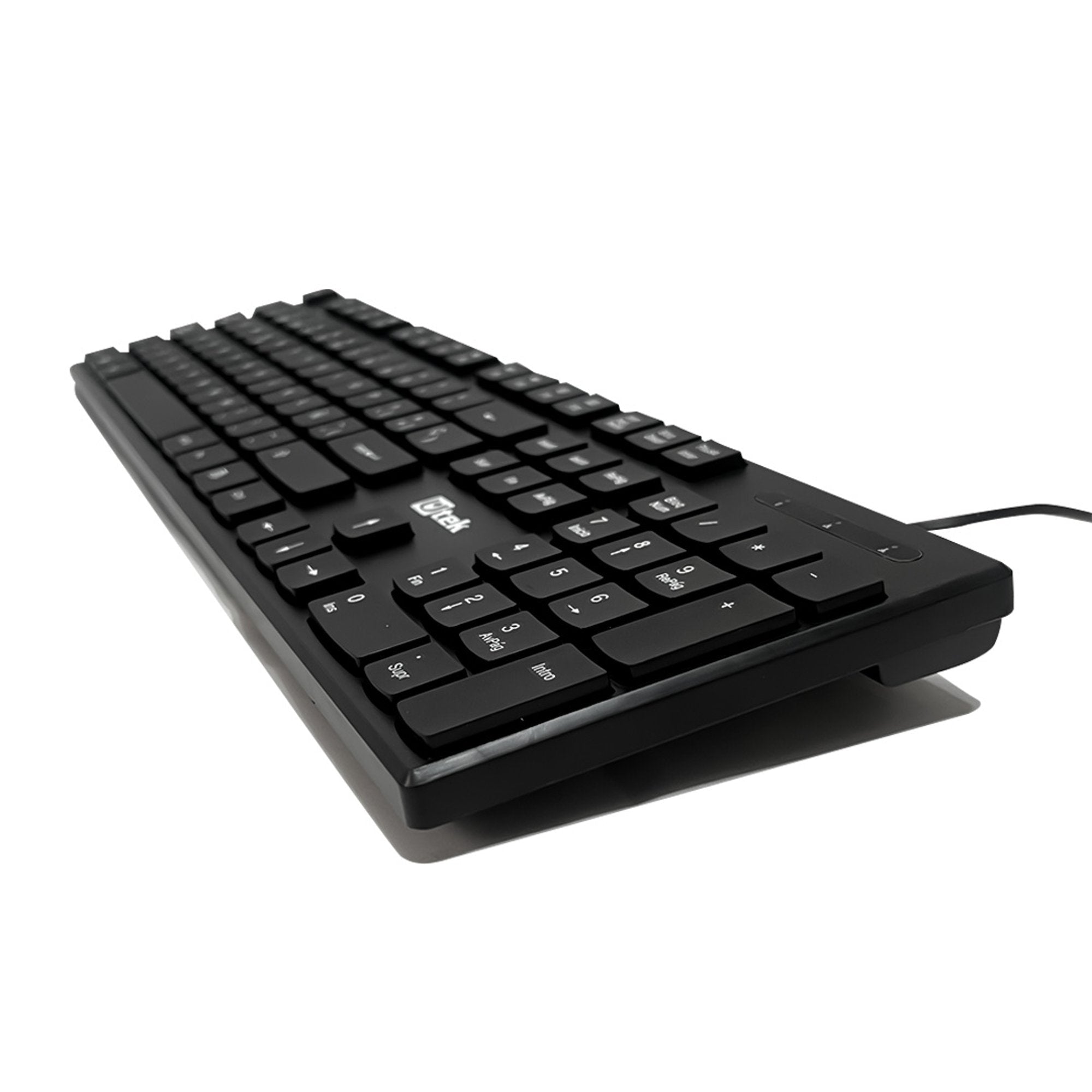 Teclado alámbrico USB multimedia tecla Slim UT - KB750