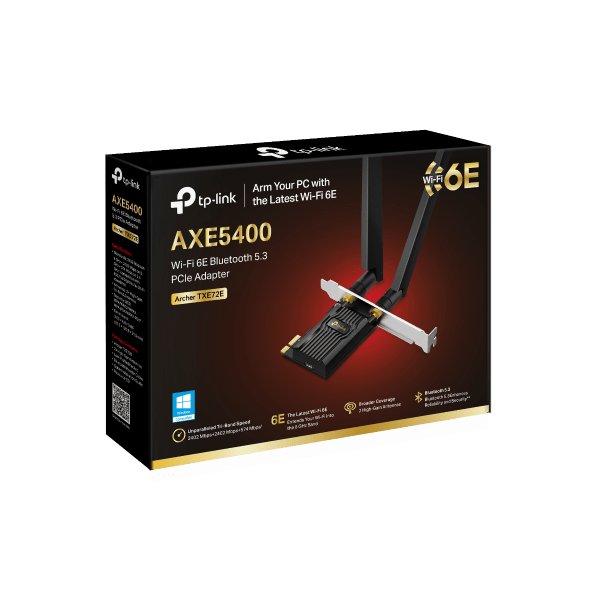 TP - Link Archer TXE72E AXE5400 Wi - Fi 6E PCIe Bluetooth 5.3