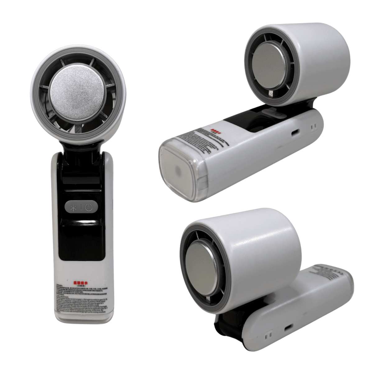 Ventilador Portátil con Pantalla Digital y Linterna LED