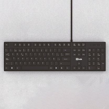 Teclado alámbrico USB multimedia tecla Slim UT-KB750 - teclado alámbrico