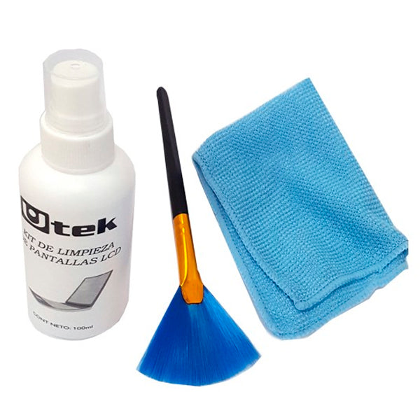 Imagen de Kit de Limpieza 3 en 1 Liquido 100ml, Escobilla y Paño UT-CL Dispositivos