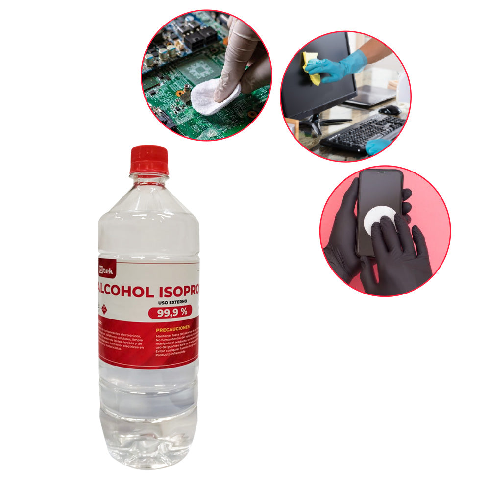 Imagen de Alcohol Isopropílico 1000cc Utek 99.9% Pureza