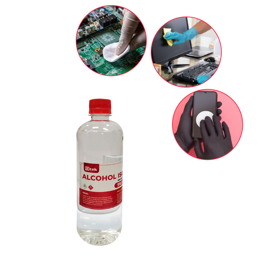 Imagen de Alcohol Isopropílico 500cc Utek 99.9% Pureza