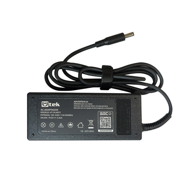Cargador Dell 19.5V 3.34A 65W 4.5x3.0mm UT-DL65(1)