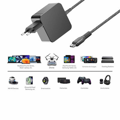 Cargador Universal 65W USB-C PD Laptop UT-PD65W