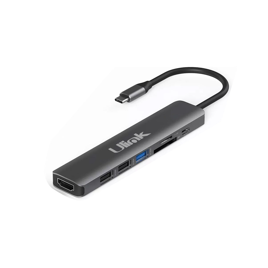 Adaptador Multipuerto USB-C 7 en 1 con HDMI y PD 3.0