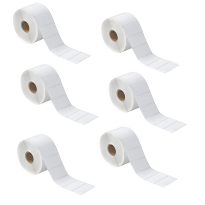 Rollo de Etiqueta Térmica Autoadhesiva 50x30mm 1000u pack X6 - ideal impresoras